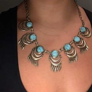 Turquoise and copper Necklace